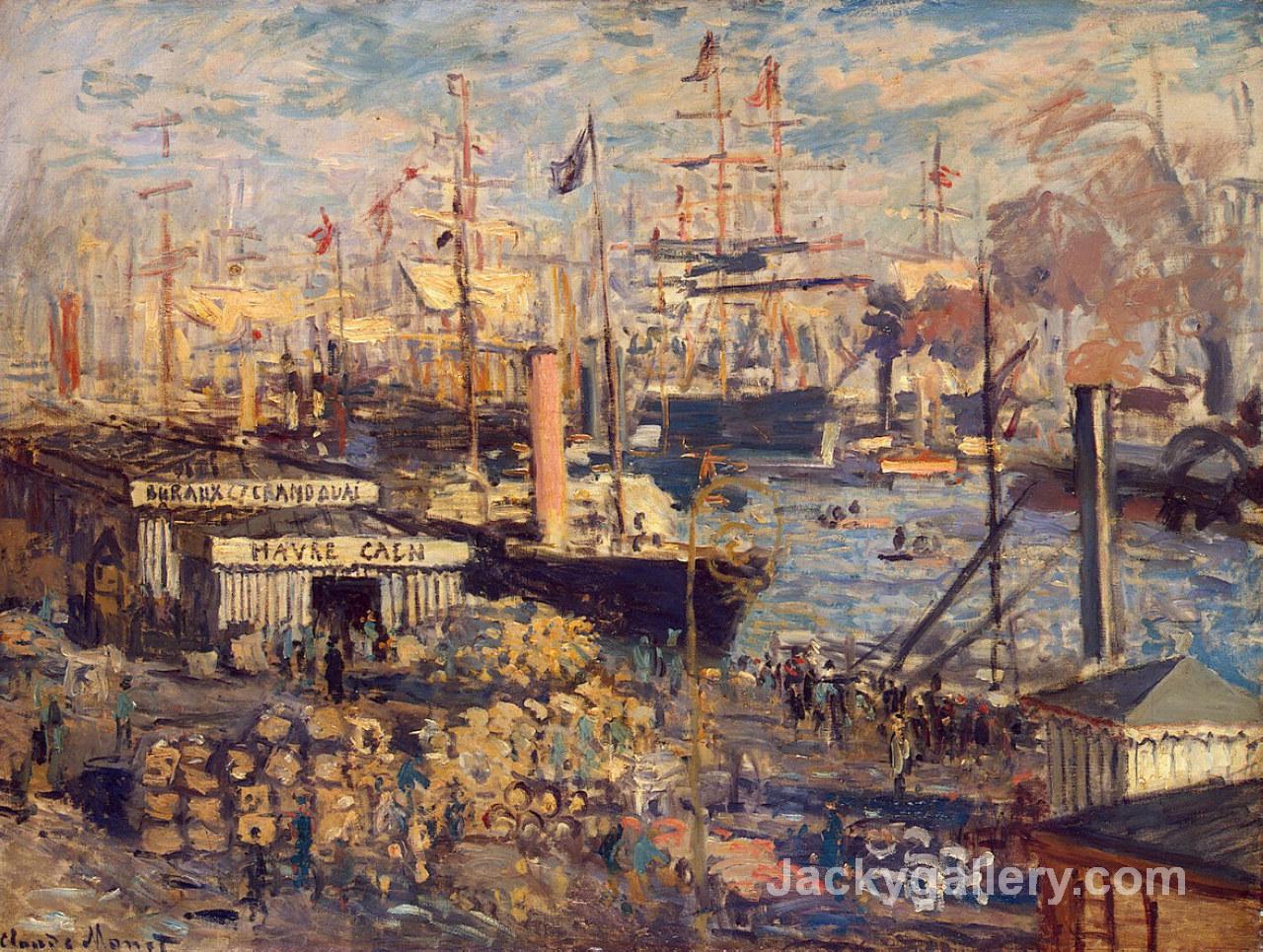 The Grand Dock at Le Havre by Claude Monet paintings reproduction - Click Image to Close
